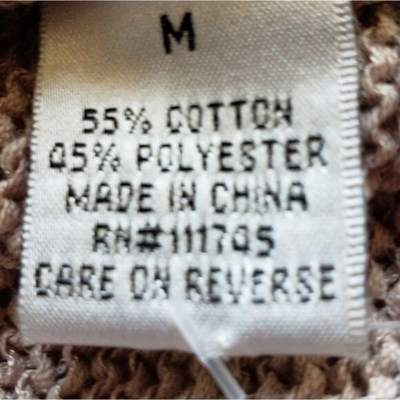 🔹️WD.NY Tan Knit Lightweight Dolman Sleeve Sweater Medium - Picture 7 of 8